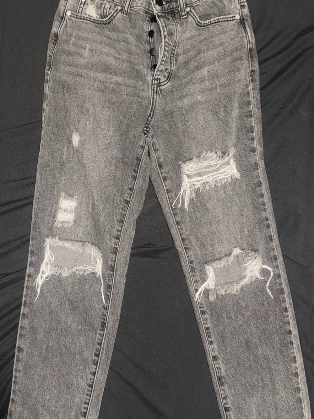 BDG High-Rise Distressed Black Washed Jeans
